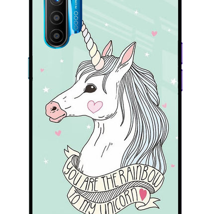Unicorn Wallpaper Realme XT/X2 Glass Case Back Cover by Casekaro