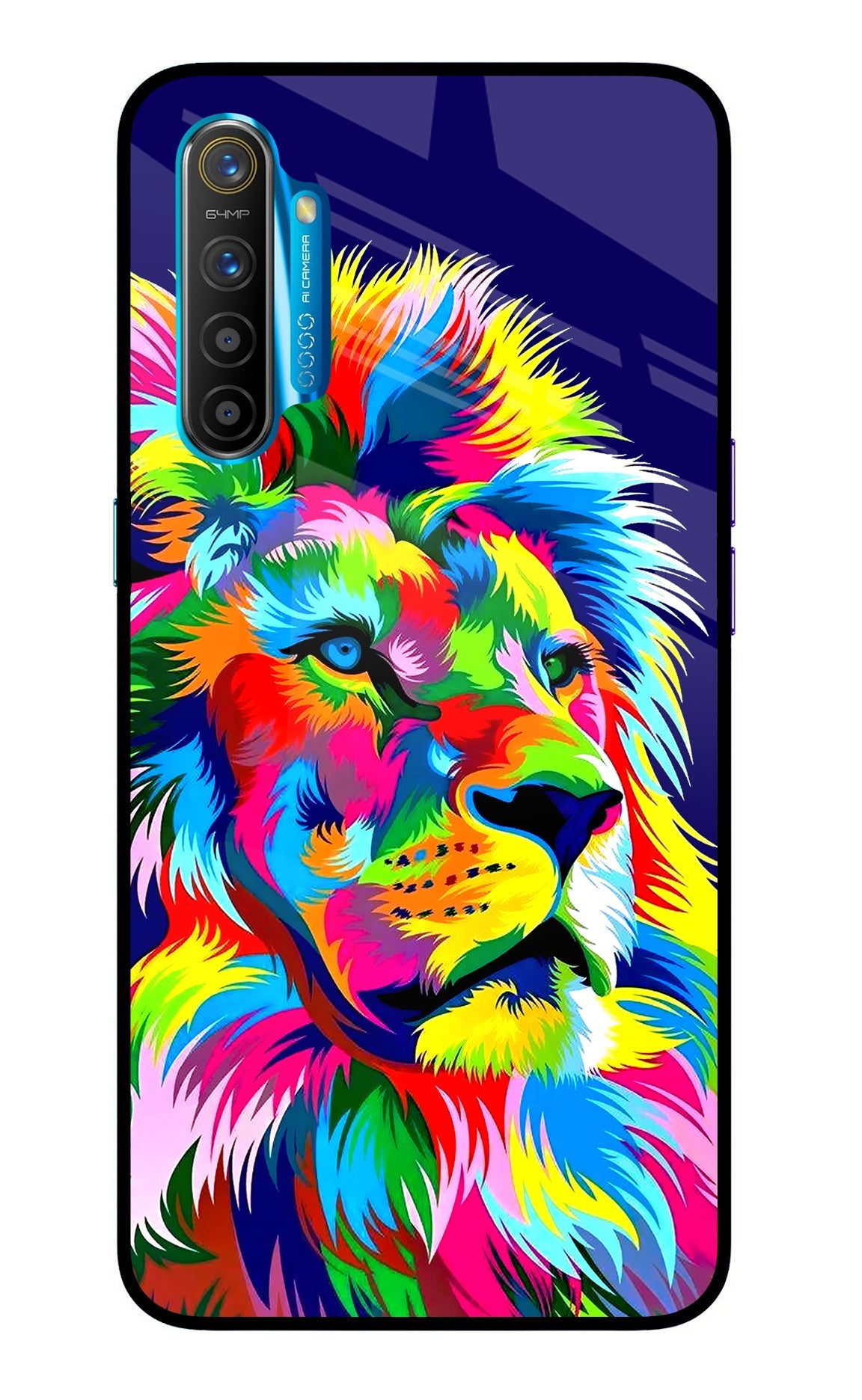 Vector Art Lion Realme XT/X2 Back Cover