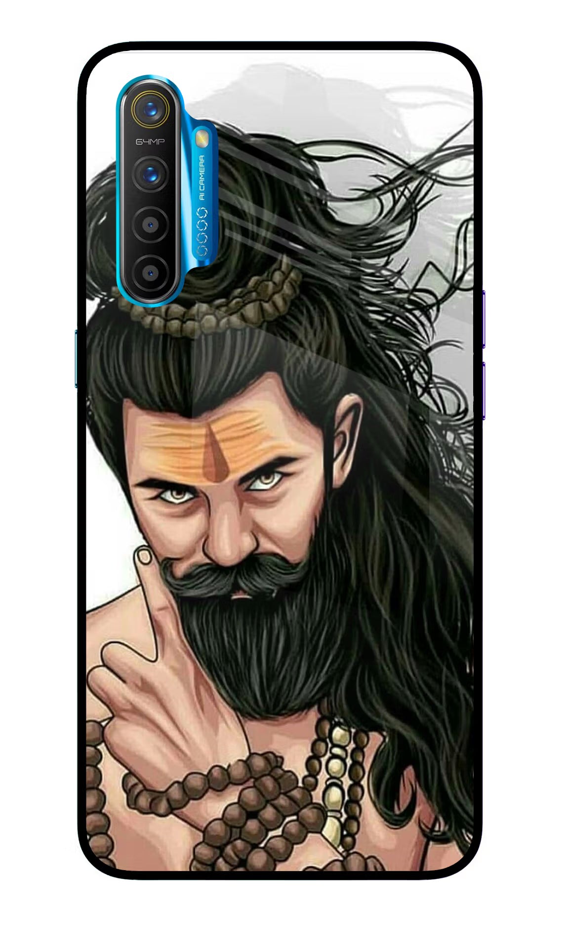 Mahadev Realme XT/X2 Glass Case Back Cover by Casekaro