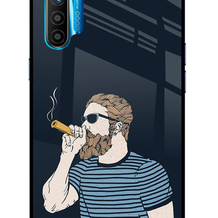 Smoking Realme XT/X2 Glass Case Back Cover by Casekaro