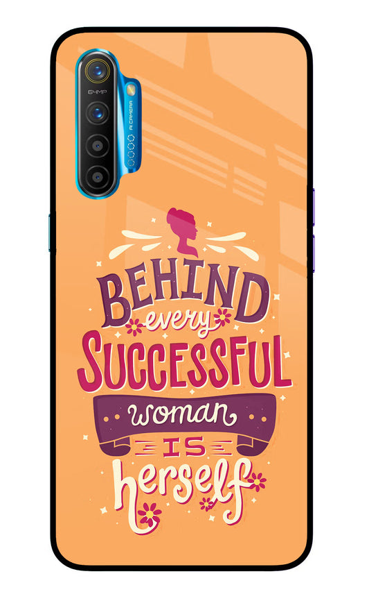 Behind Every Successful Woman There Is Herself Realme XT/X2 Glass Case