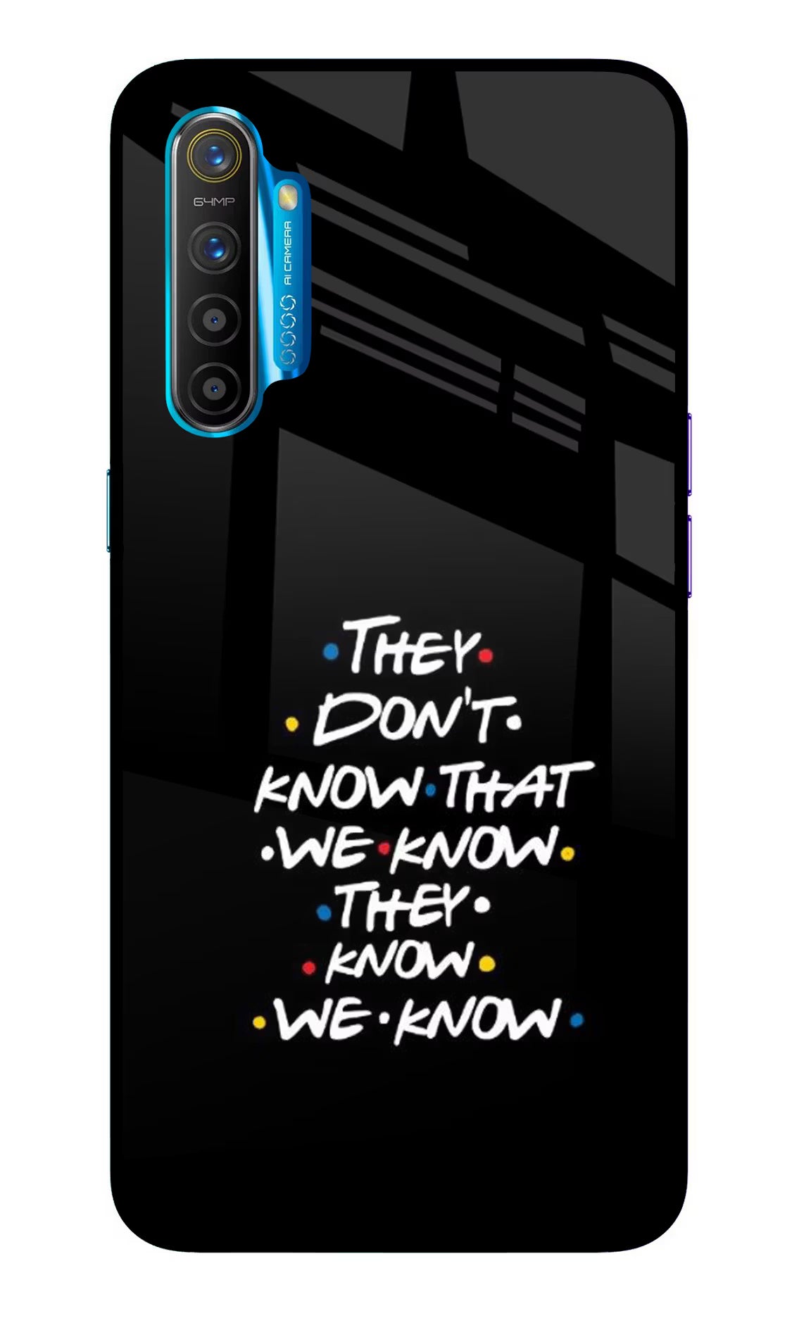 FRIENDS Dialogue Realme XT/X2 Glass Case Back Cover by Casekaro