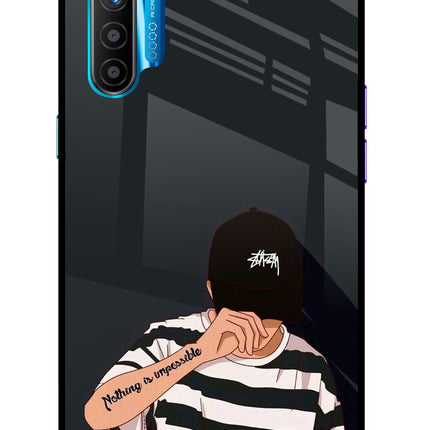 Aesthetic Boy Realme XT/X2 Glass Case Back Cover by Casekaro