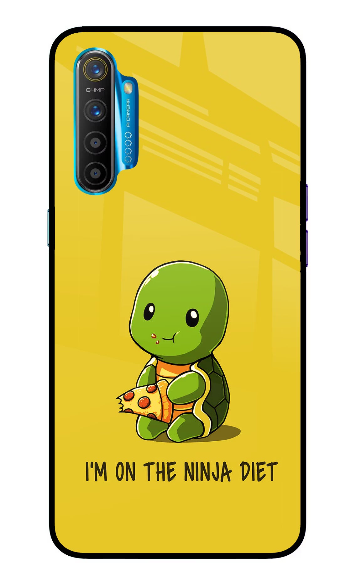 I'm on Ninja Diet Realme XT/X2 Glass Case Back Cover by Casekaro