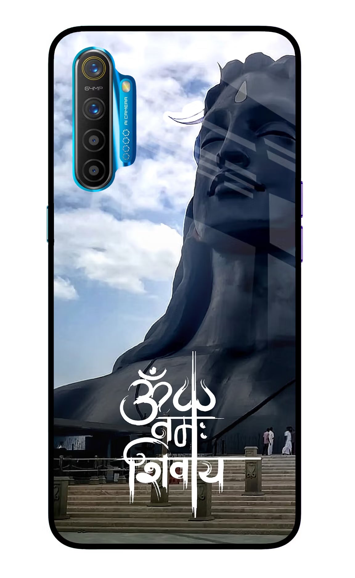 Om Namah Shivay Realme XT/X2 Glass Case Back Cover by Casekaro