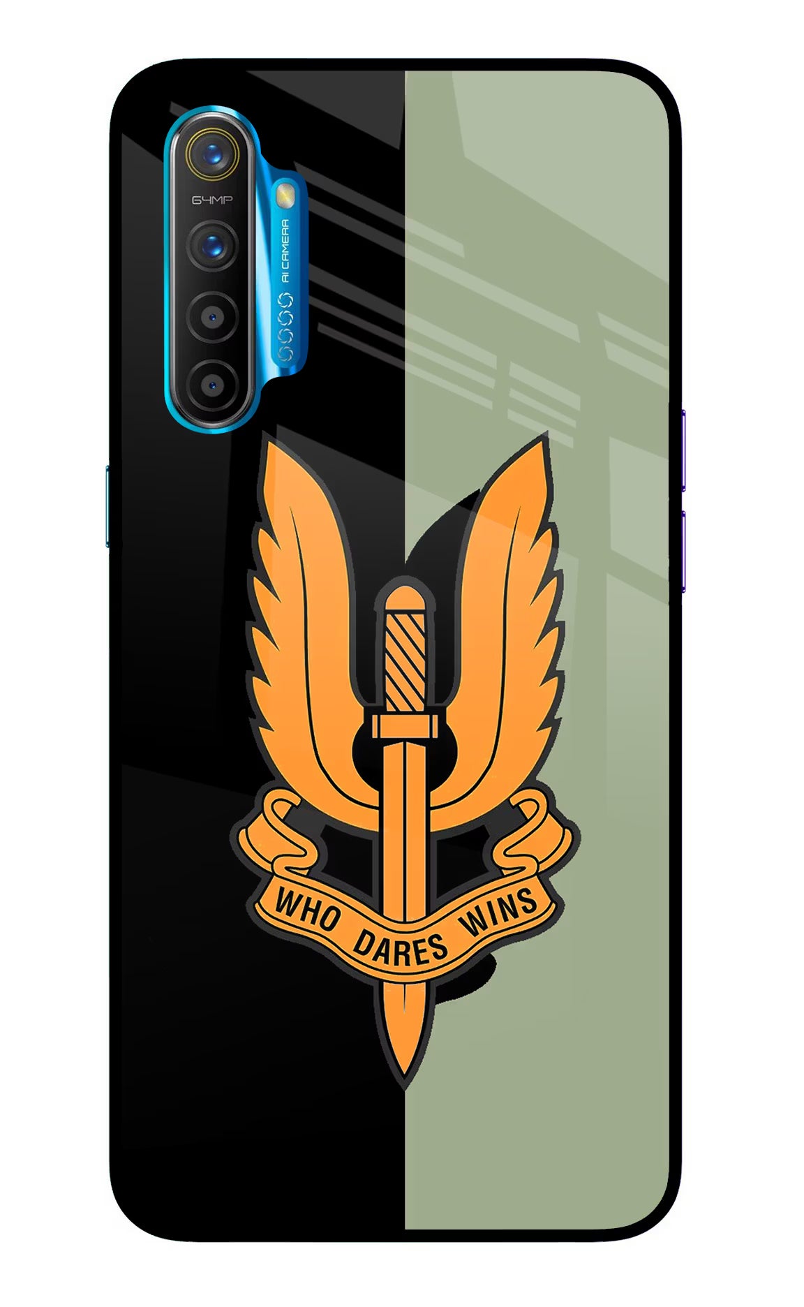 Balidan Logo Realme XT/X2 Glass Case Back Cover by Casekaro