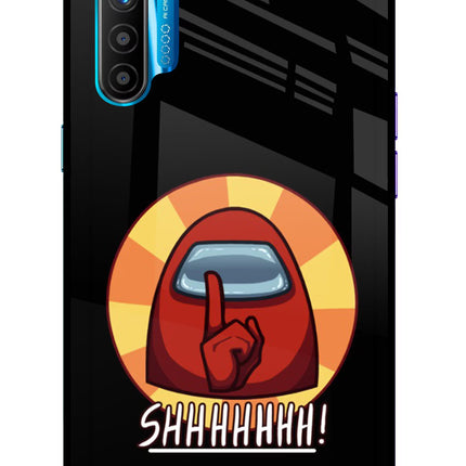 Among Us Shhh! Realme XT/X2 Glass Case Back Cover by Casekaro