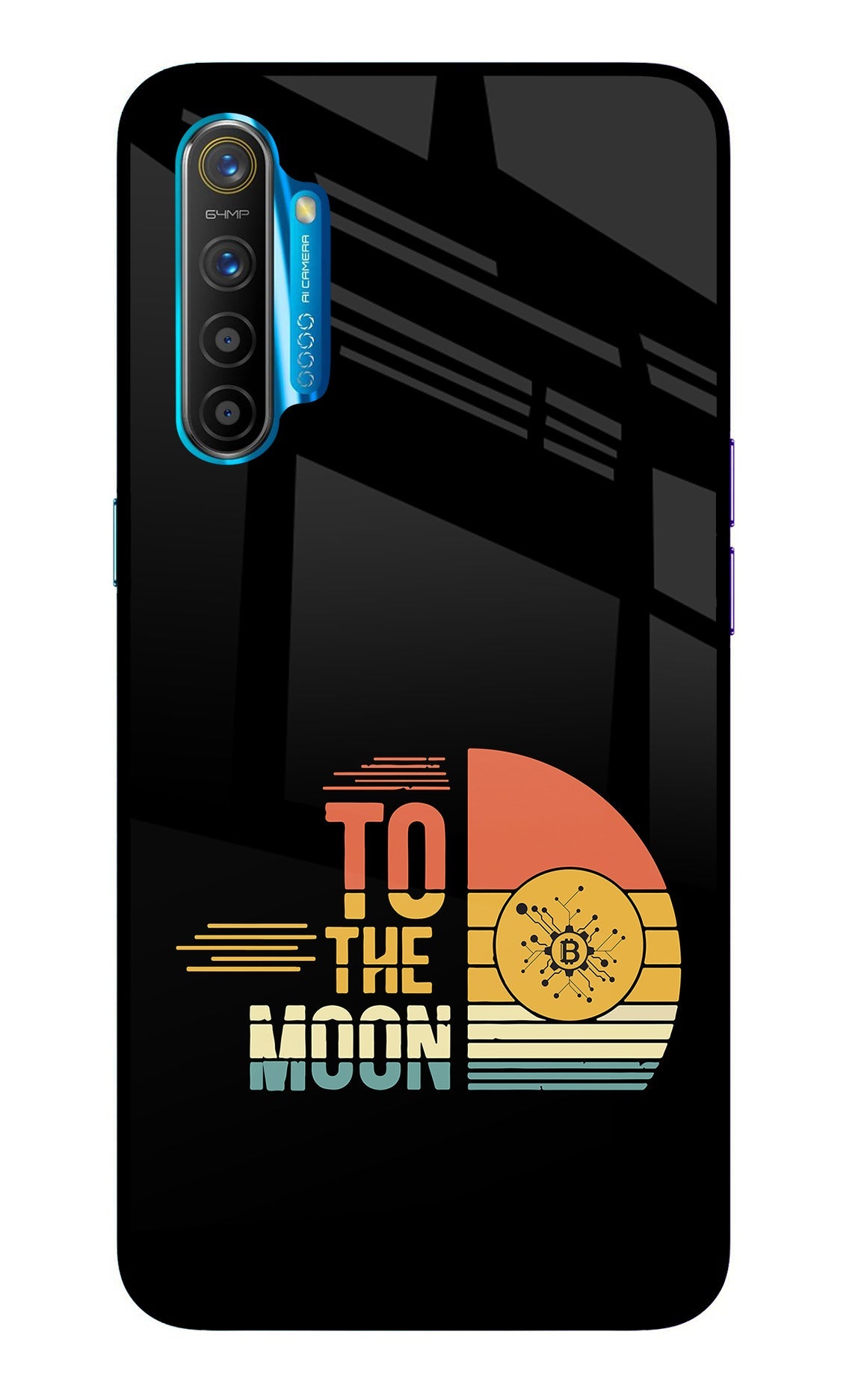 To the Moon Realme XT/X2 Glass Case