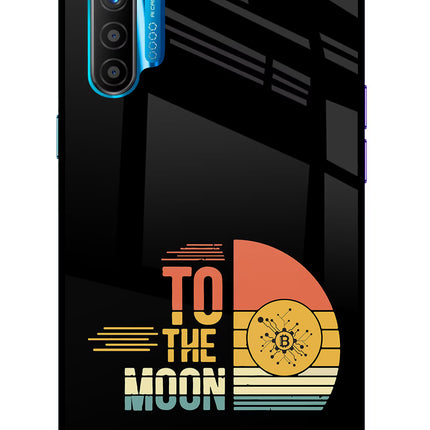To the Moon Realme XT/X2 Glass Case Back Cover by Casekaro