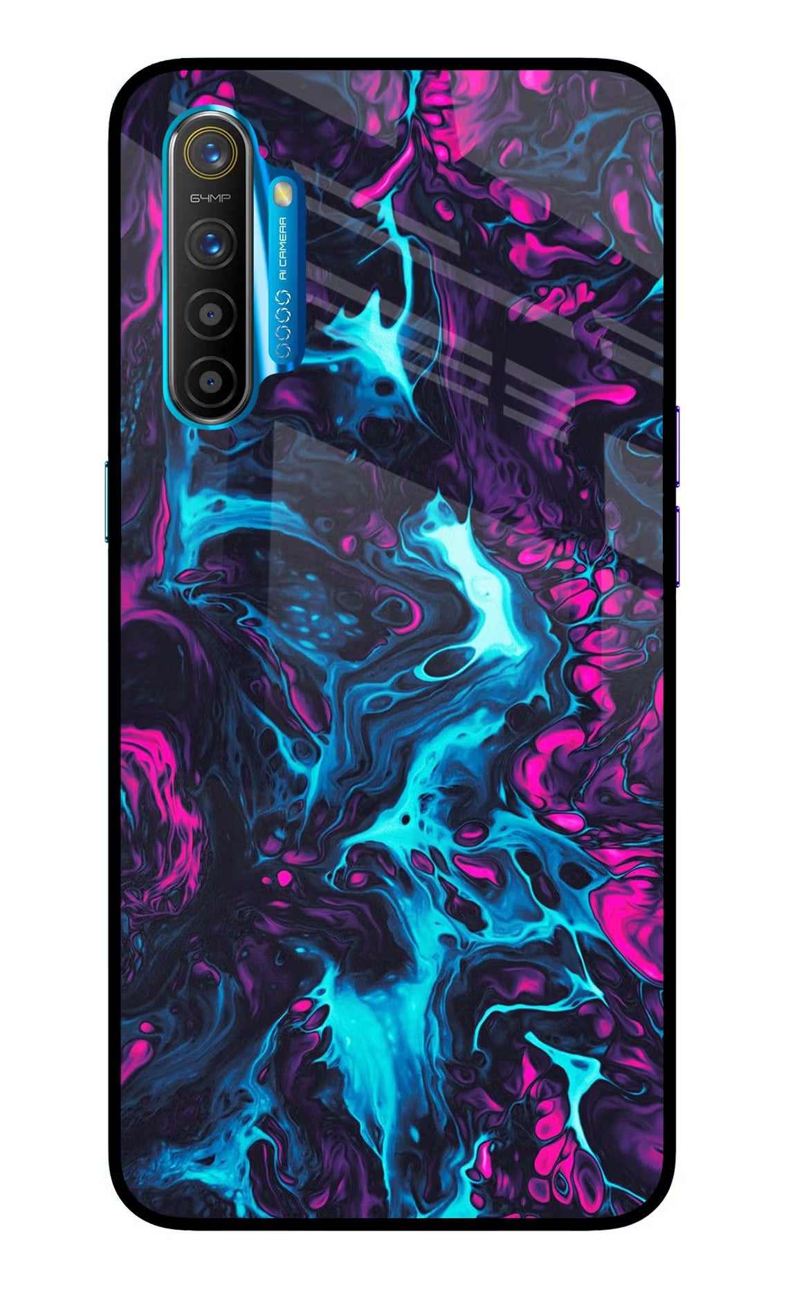 Abstract Realme XT/X2 Glass Case Back Cover by Casekaro