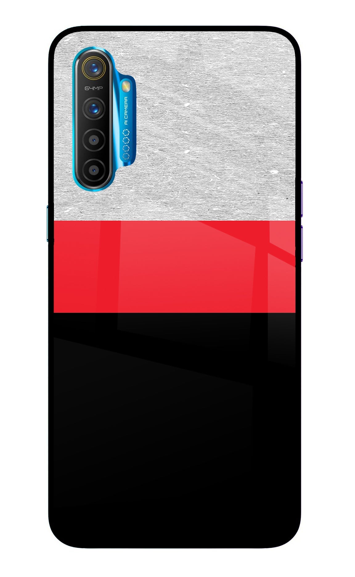 Tri Color Pattern Realme XT/X2 Back Cover