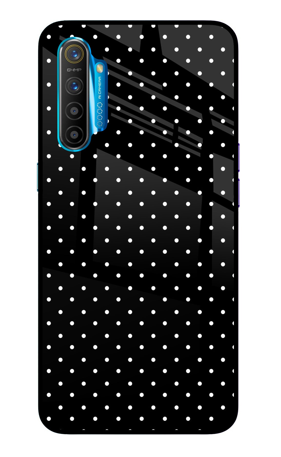 White Dots Realme XT/X2 Glass Case