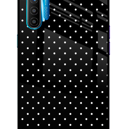 White Dots Realme XT/X2 Glass Case Back Cover by Casekaro