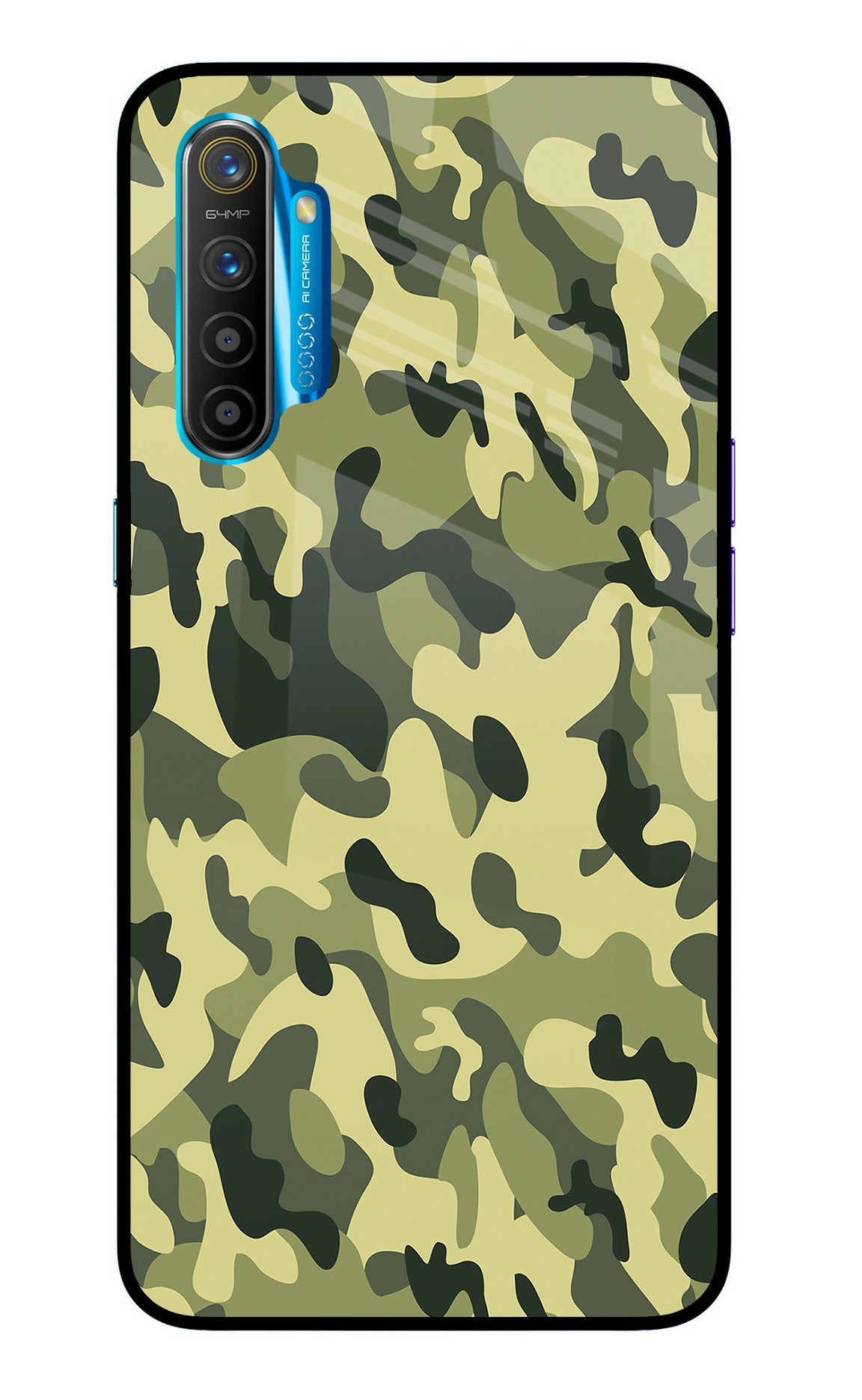 Camouflage Realme XT/X2 Glass Case