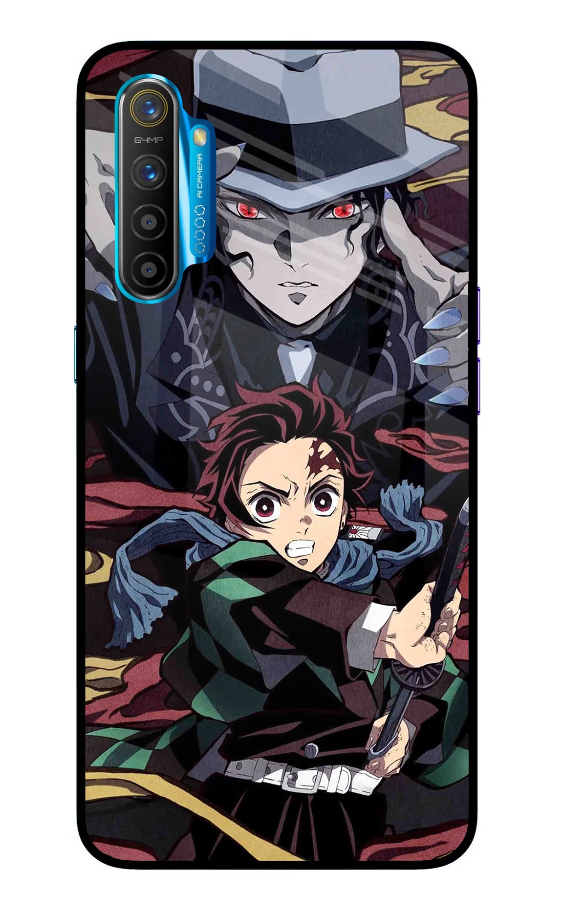 Demon Slayer Realme XT/X2 Glass Case Back Cover by Casekaro