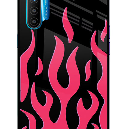 Fire Flames Realme XT/X2 Glass Case Back Cover by Casekaro