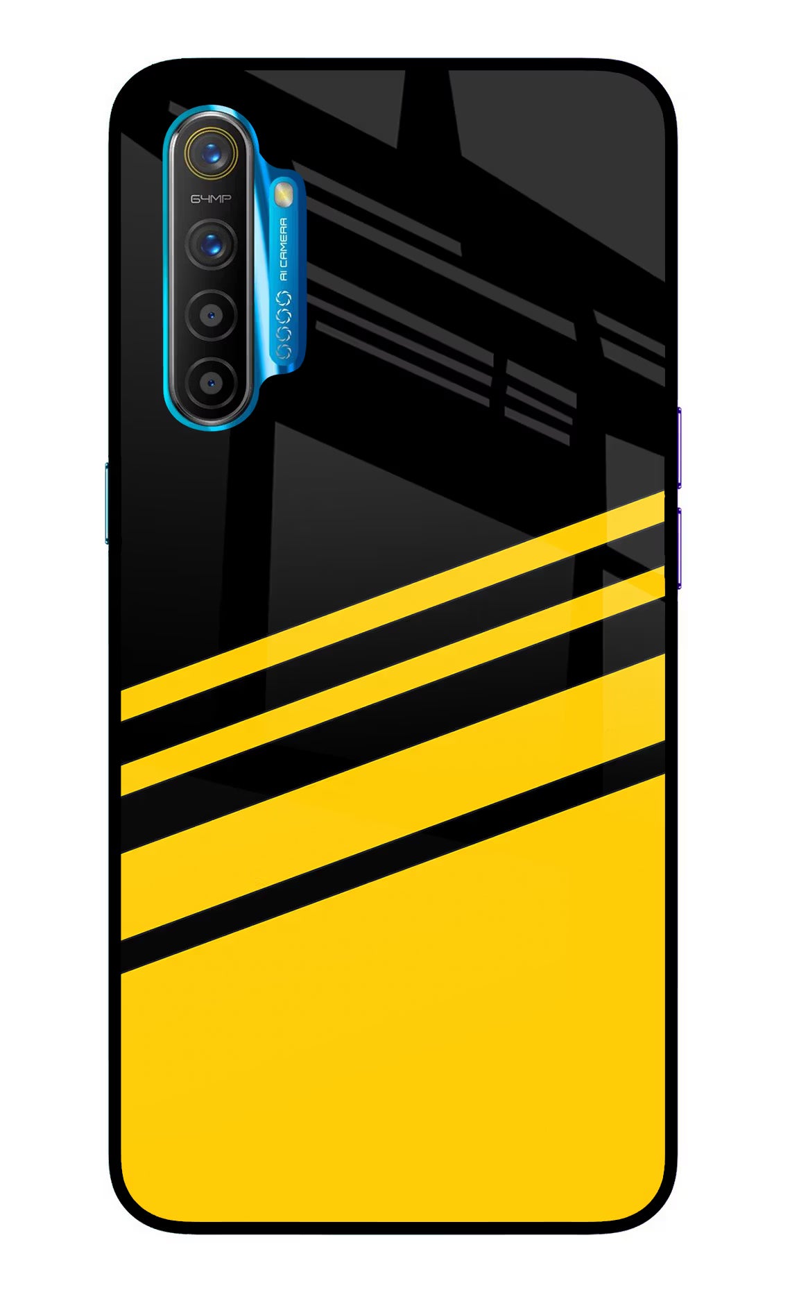 Yellow Shades Realme XT/X2 Glass Case Back Cover by Casekaro