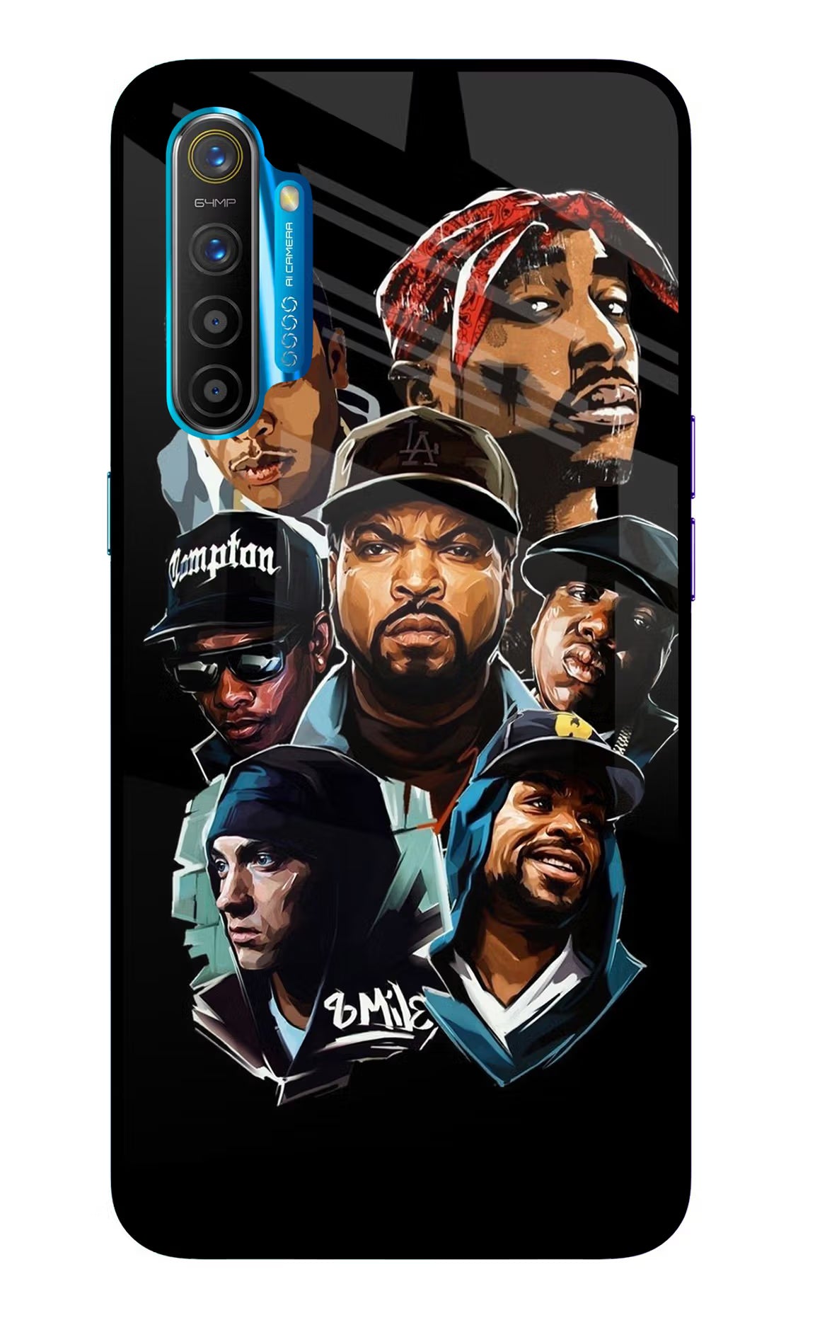 Rappers Realme XT/X2 Glass Case Back Cover by Casekaro