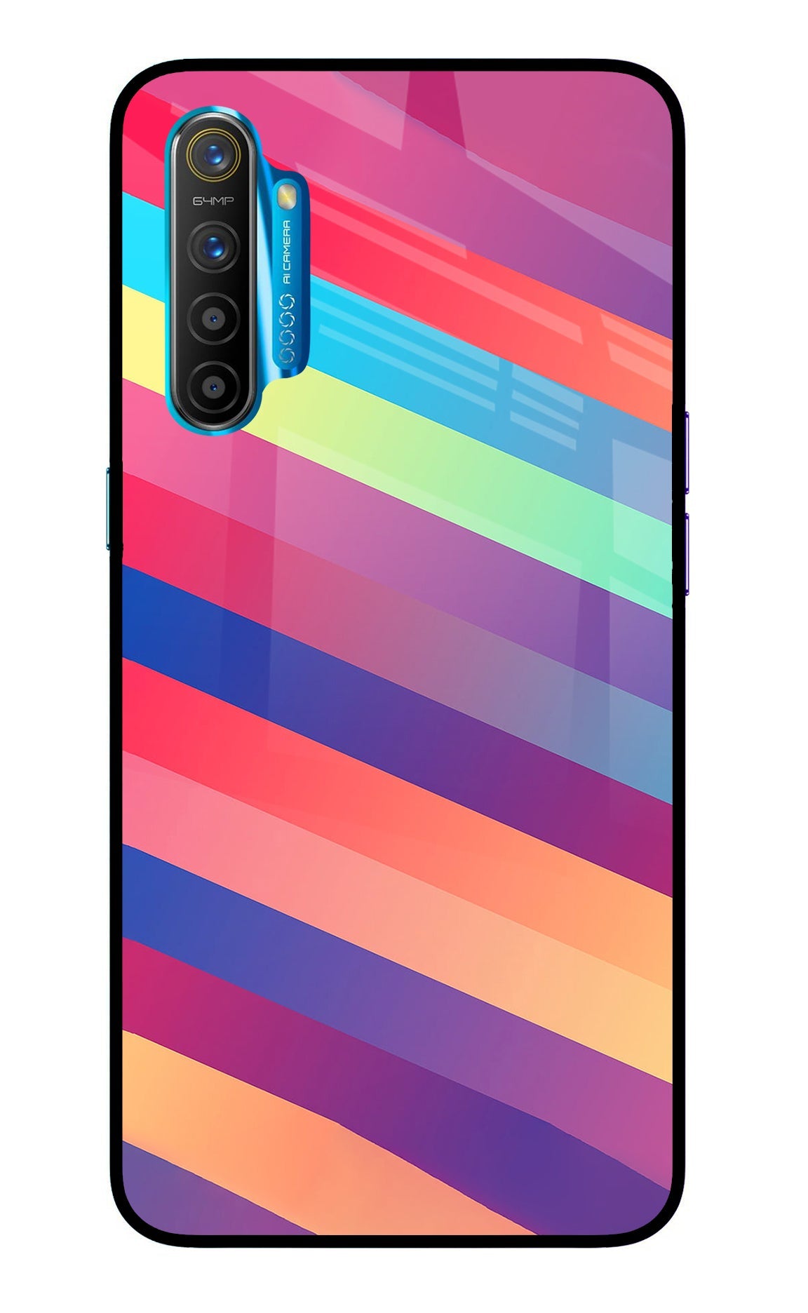 Stripes color Realme XT/X2 Back Cover