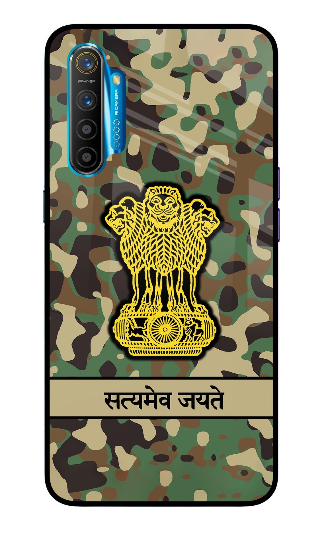 Satyamev Jayate Army Realme XT/X2 Glass Case