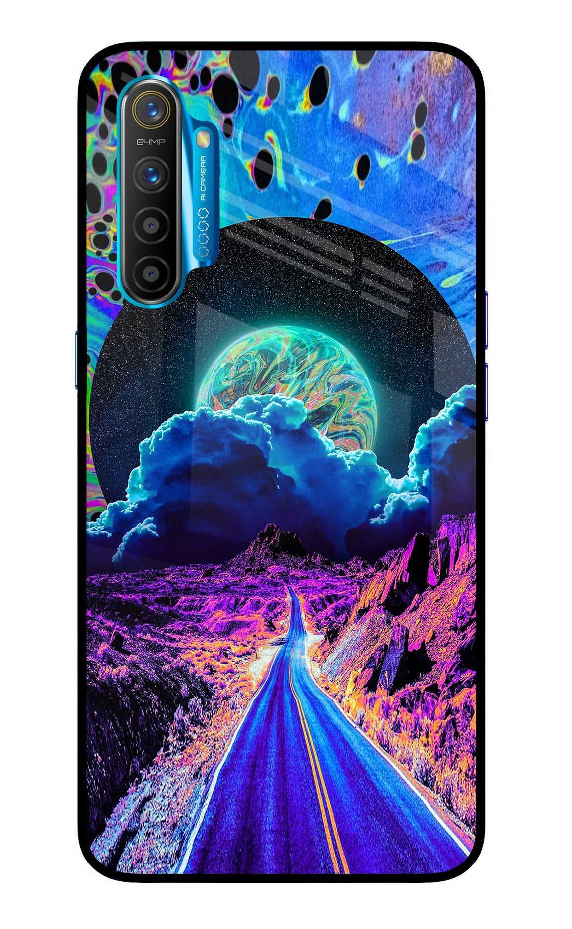 Psychedelic Painting Realme XT/X2 Glass Case