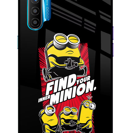 Find your inner Minion Realme XT/X2 Glass Case Back Cover by Casekaro