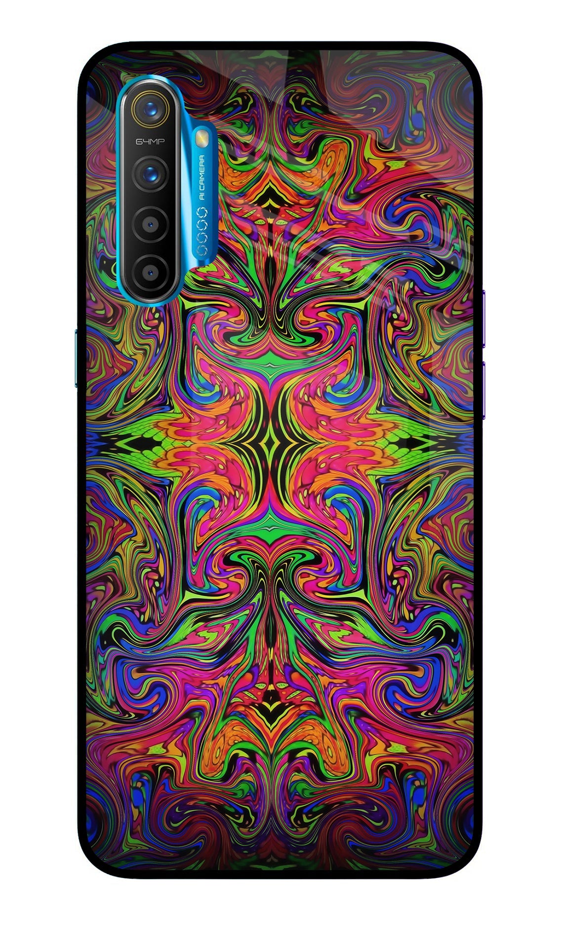 Psychedelic Art Realme XT/X2 Glass Case