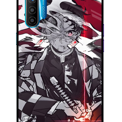 Demon Slayer Realme XT/X2 Glass Case Back Cover by Casekaro