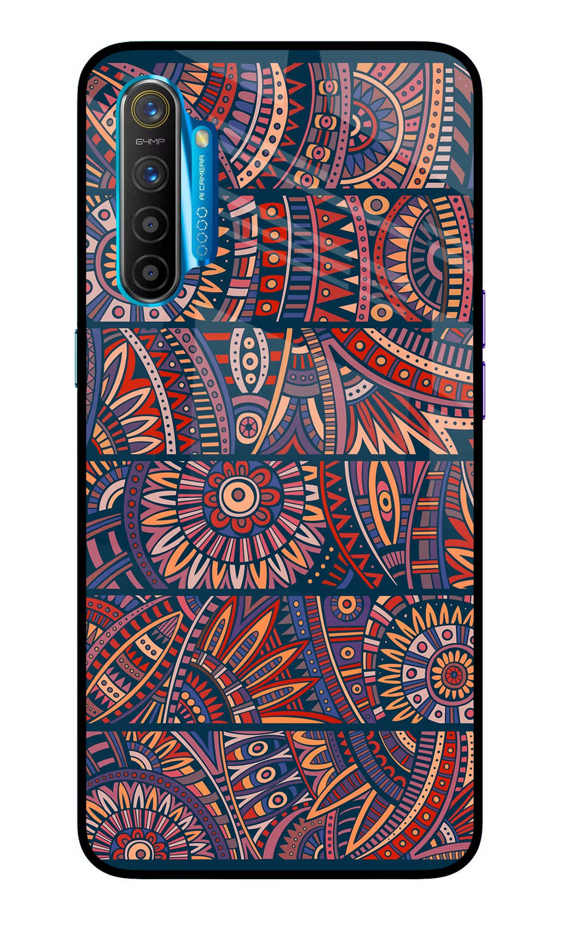African Culture Design Realme XT/X2 Glass Case Back Cover by Casekaro