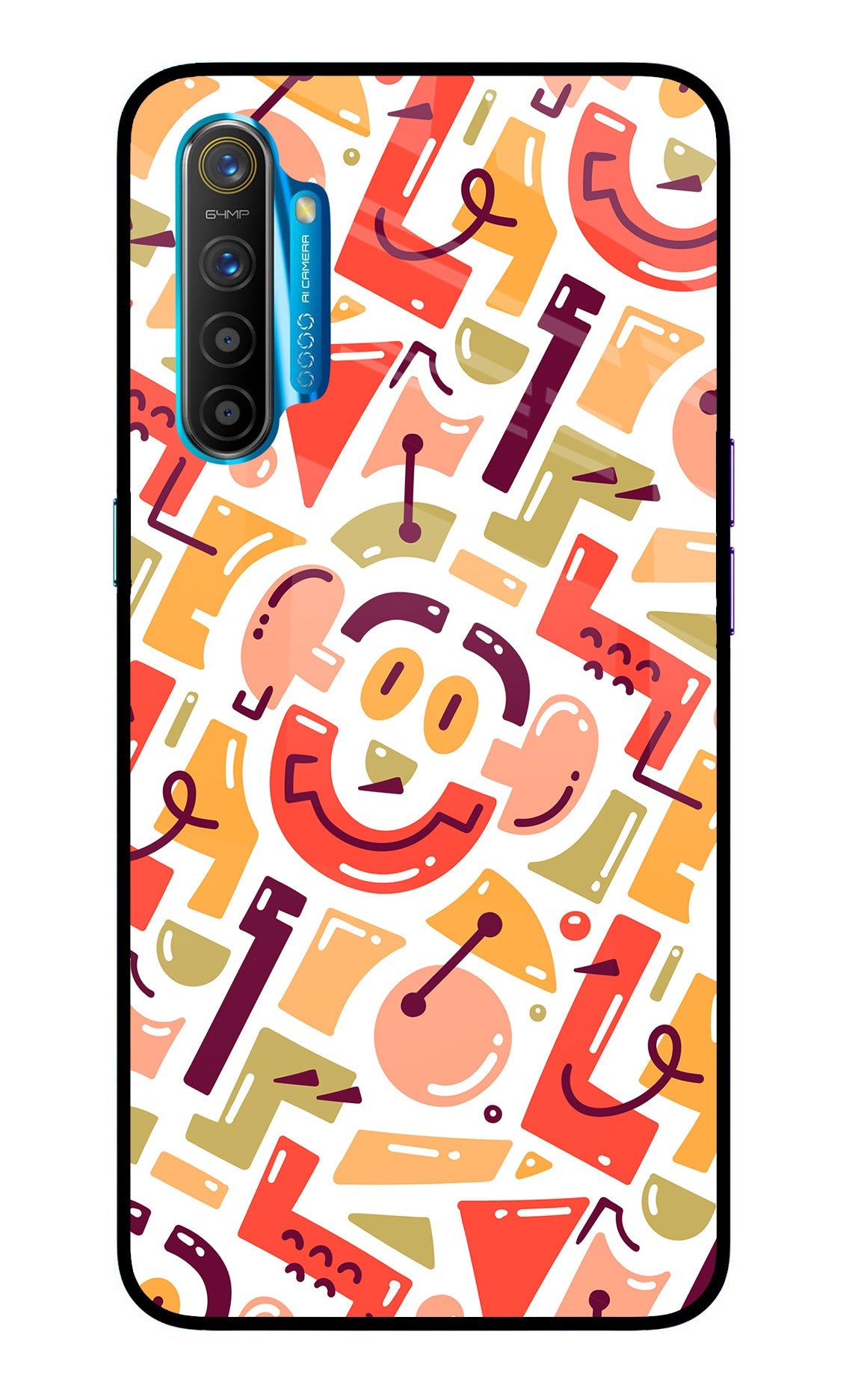 Doodle Pattern Realme XT/X2 Back Cover