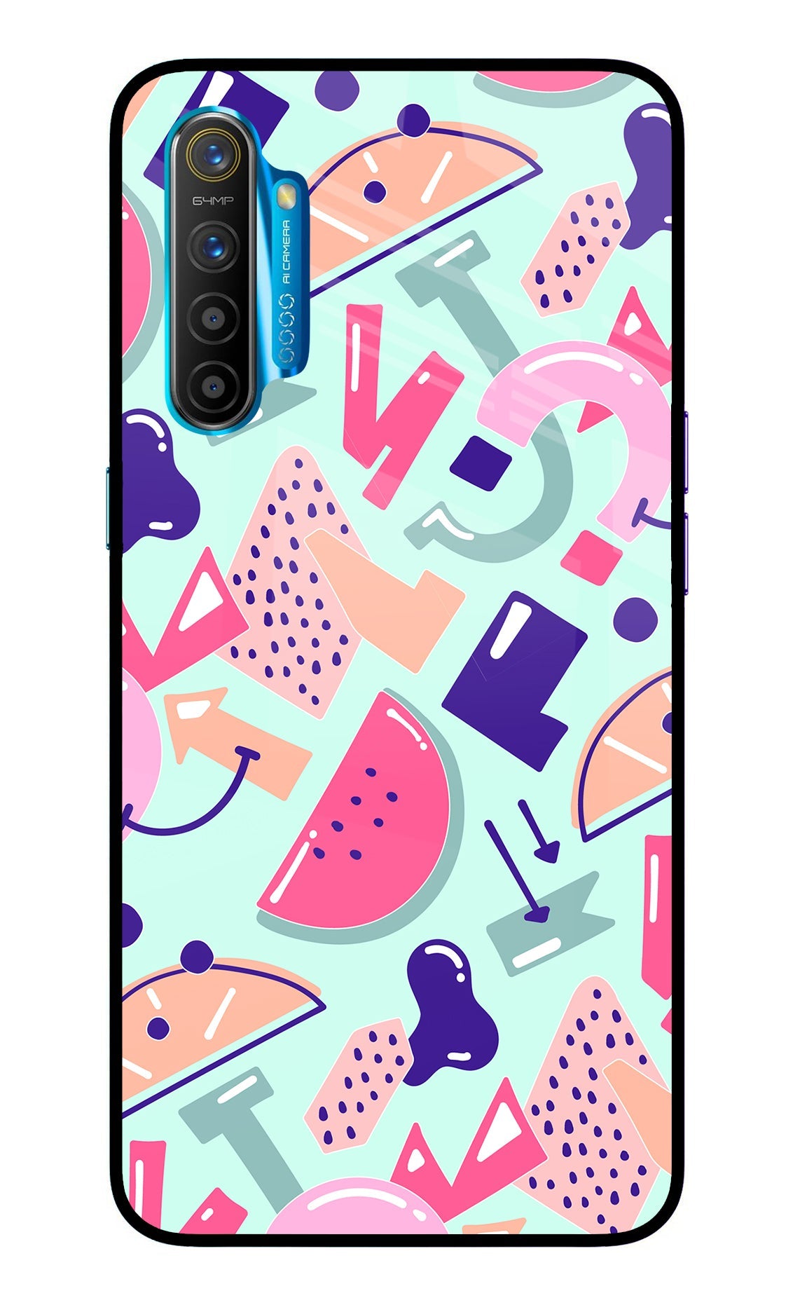 Doodle Pattern Realme XT/X2 Back Cover