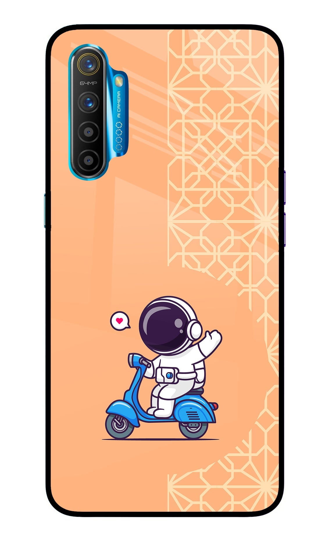 Cute Astronaut Riding Realme XT/X2 Back Cover