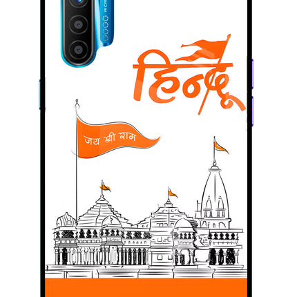 Jai Shree Ram Hindu Realme XT/X2 Glass Case Back Cover by Casekaro