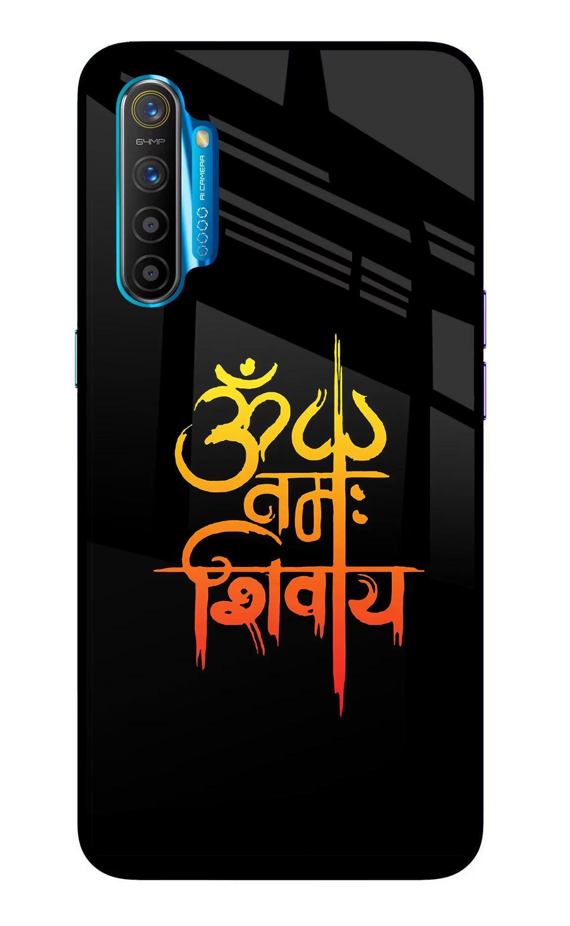 Om Namah Shivay Realme XT/X2 Glass Case Back Cover by Casekaro