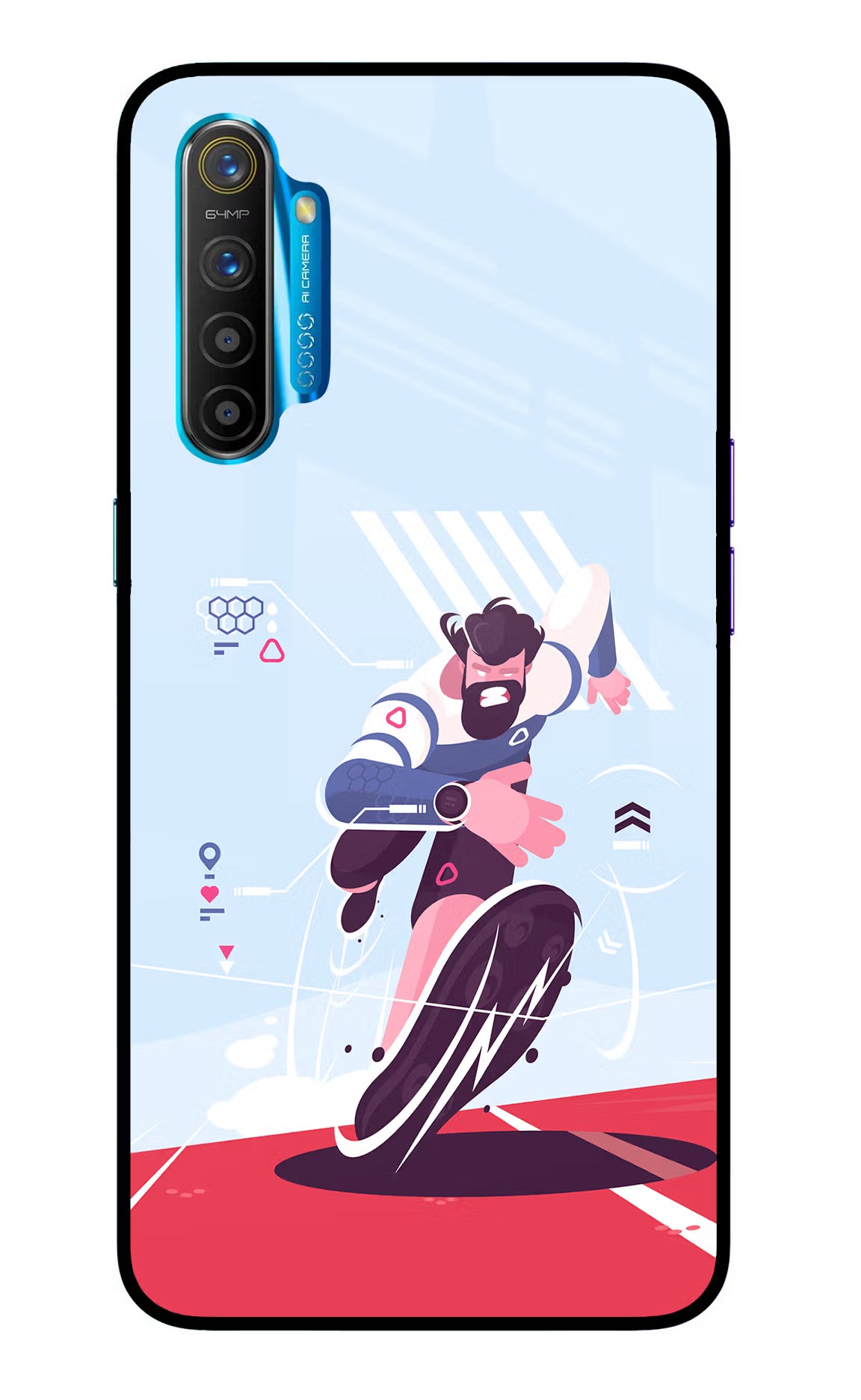 Run Pro Realme XT/X2 Glass Case