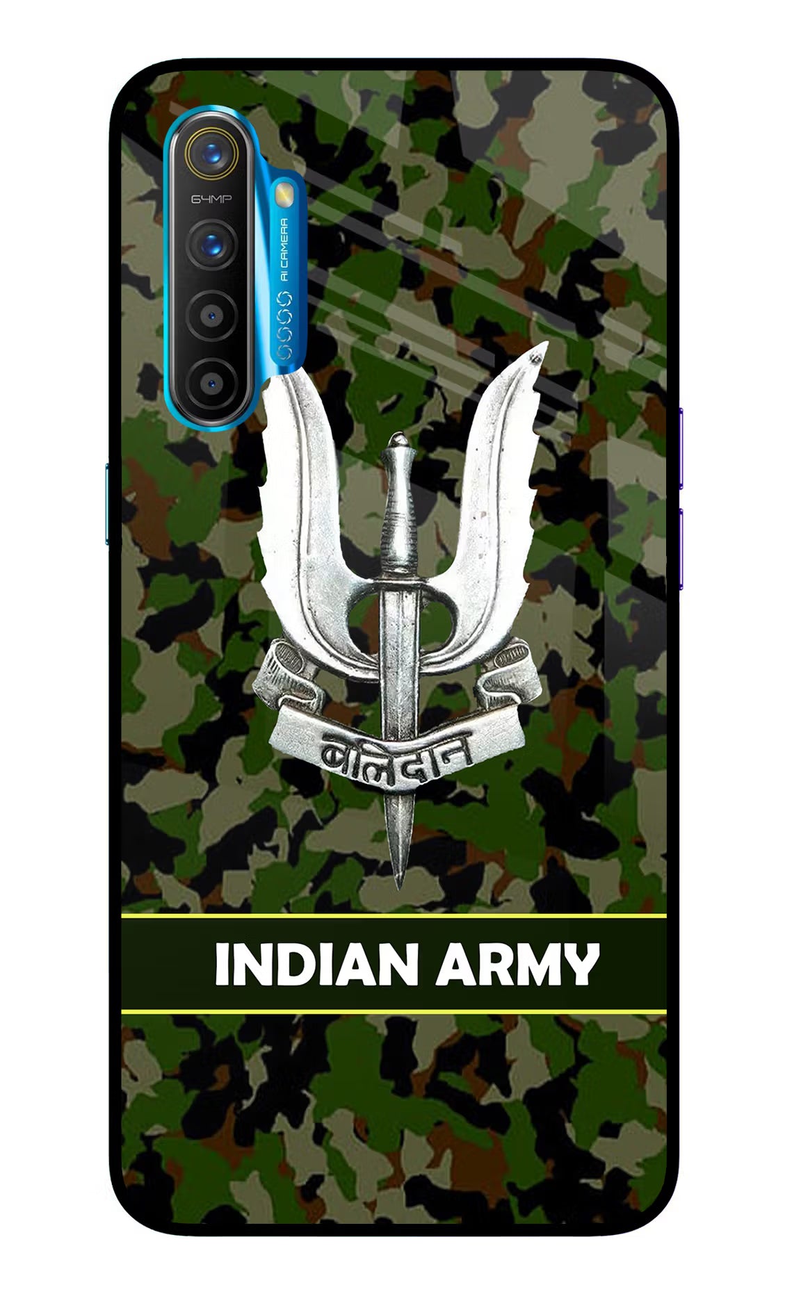 Balidan Indian Logo Realme XT/X2 Glass Case Back Cover by Casekaro