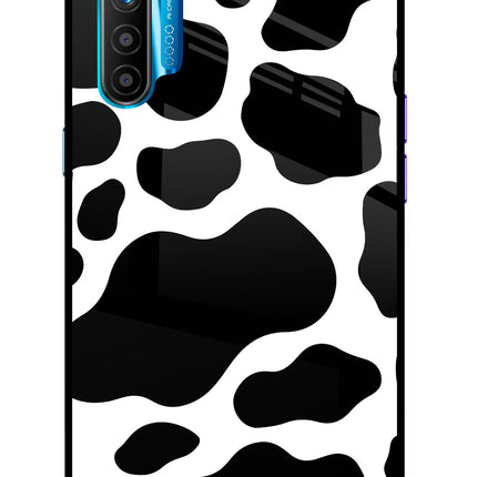 Cow Spots Realme XT/X2 Glass Case Back Cover by Casekaro