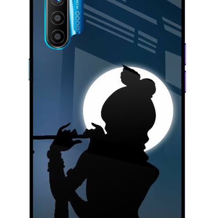 Shri Krishna Silhouette Realme XT/X2 Glass Case Back Cover by Casekaro