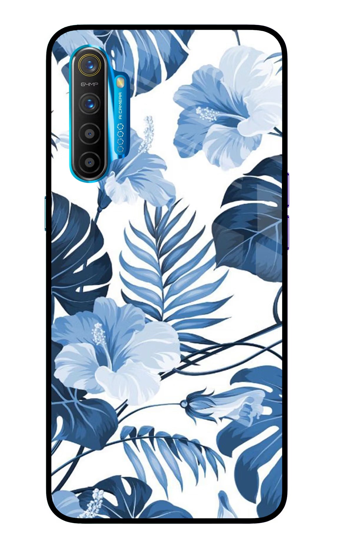 Fabric Art Realme XT/X2 Glass Case Back Cover by Casekaro