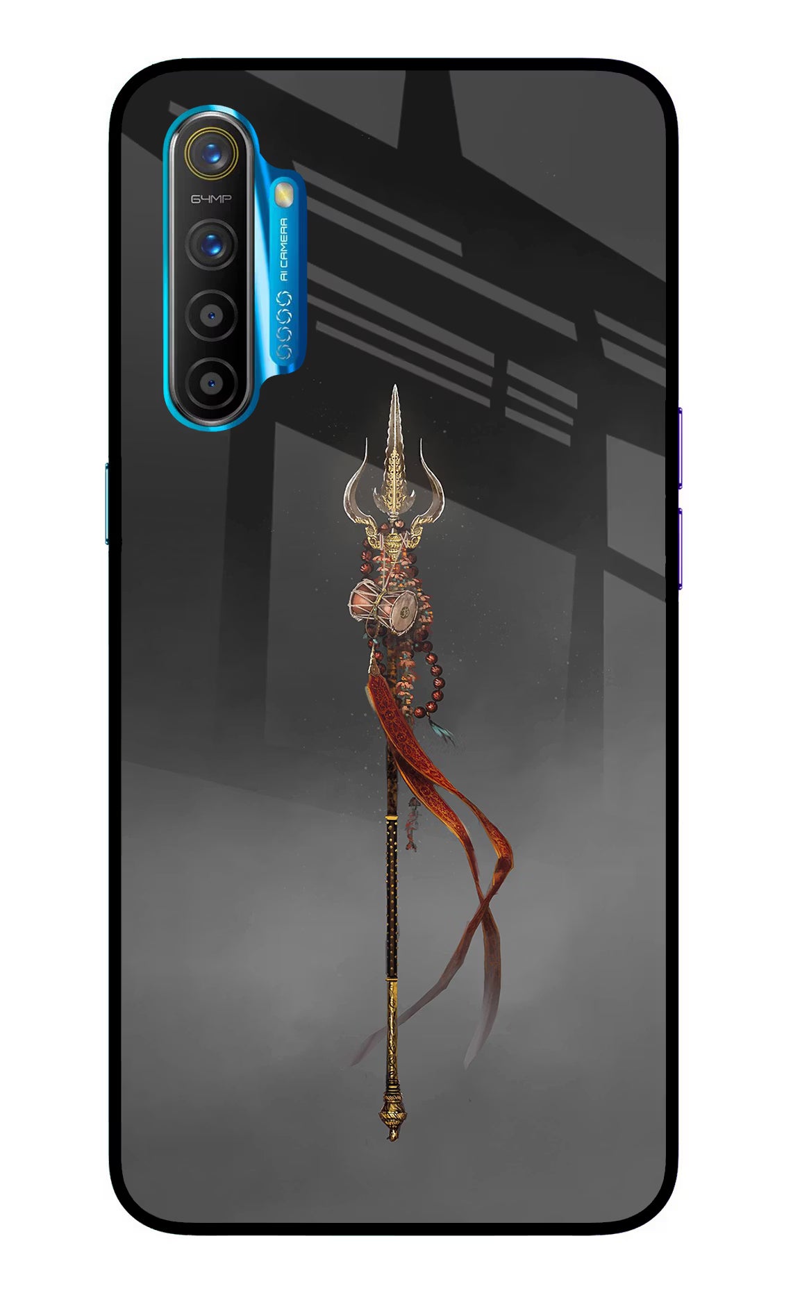 Shiv Trishul Realme XT/X2 Glass Case Back Cover by Casekaro