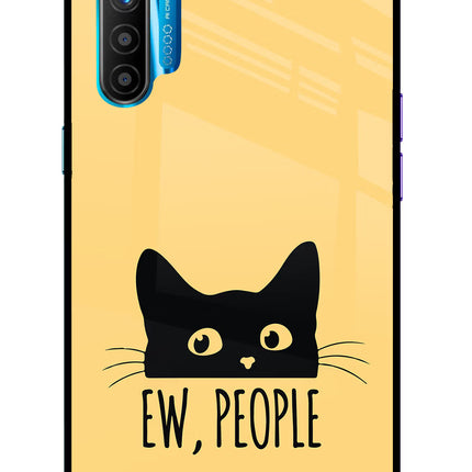 Ew People Catitude Realme XT/X2 Glass Case Back Cover by Casekaro