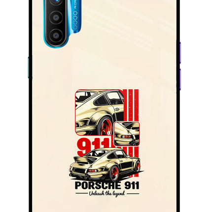 Classic Porsche 911 Realme XT/X2 Glass Case Back Cover by Casekaro
