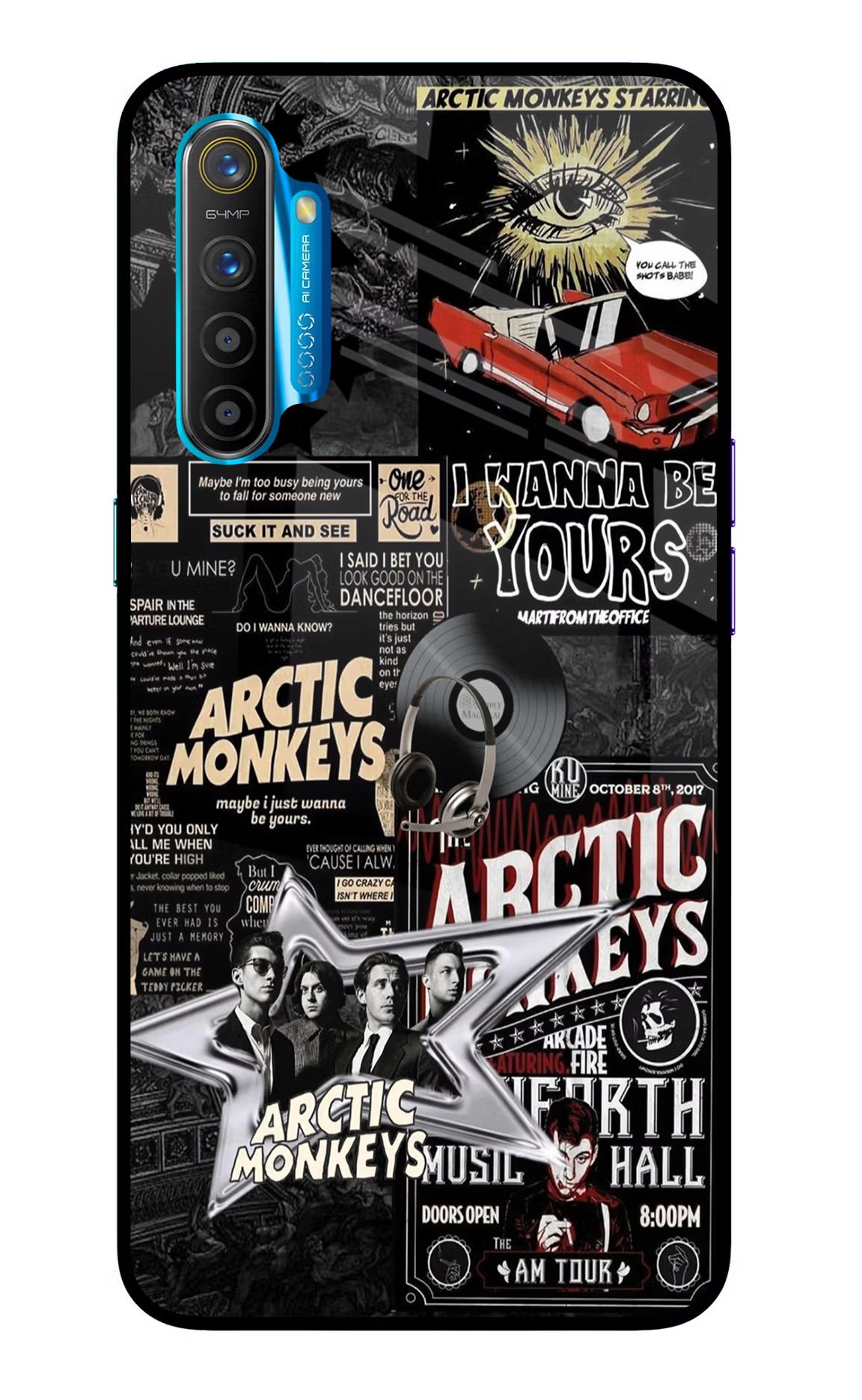 Arctic Monkeys Realme XT/X2 Glass Case Back Cover by Casekaro
