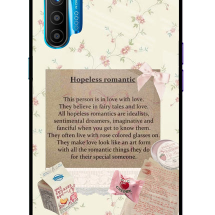 Hopeless Romantic Realme XT/X2 Glass Case Back Cover by Casekaro