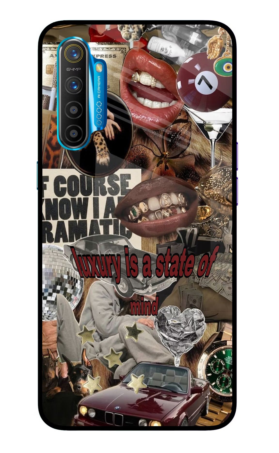 Luxury Realme XT/X2 Glass Case Back Cover by Casekaro