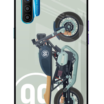 Classic Cafe Racer 99 Realme XT/X2 Glass Case Back Cover by Casekaro