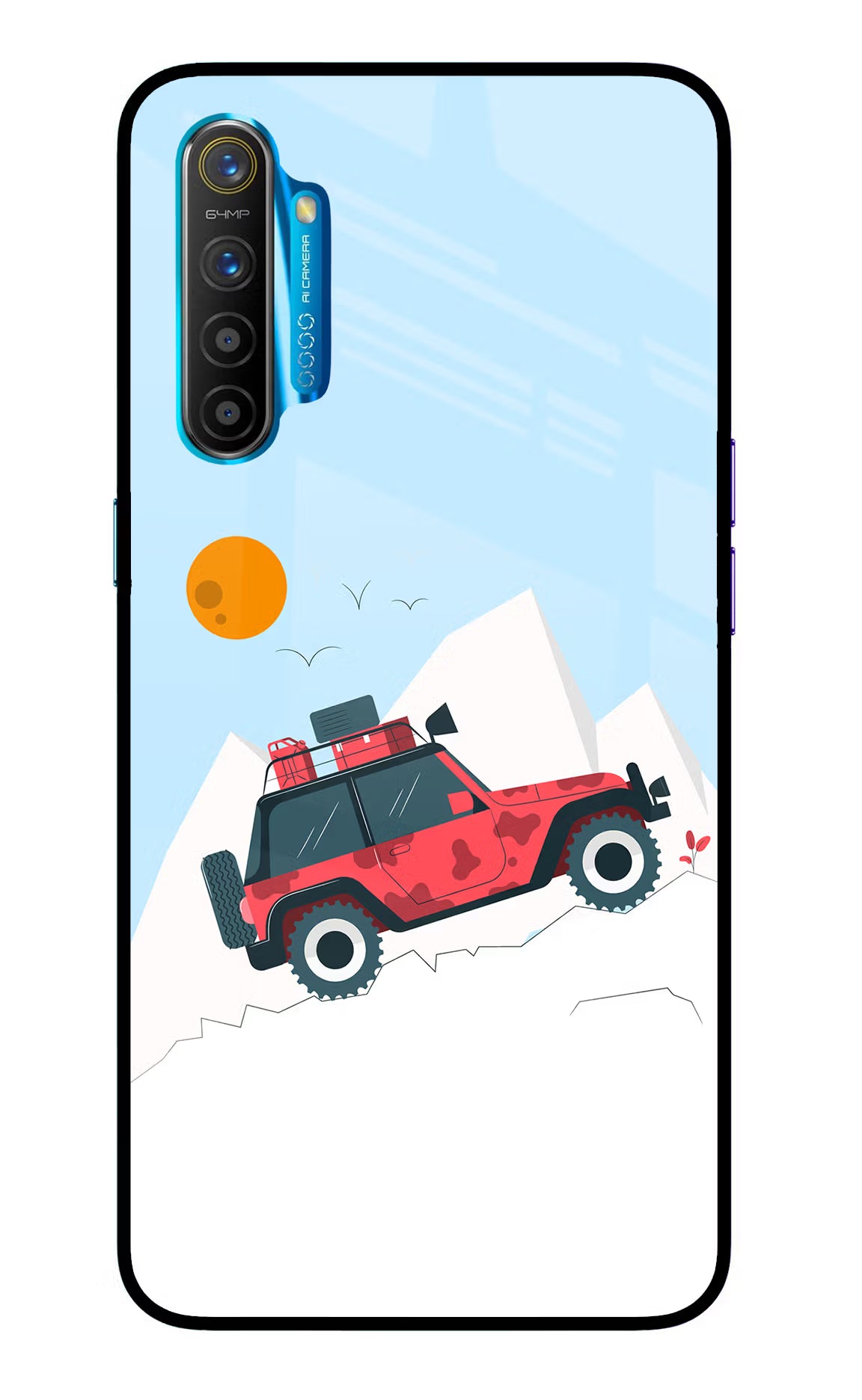 Mountain Trail Beast Realme XT/X2 Glass Case Back Cover by Casekaro