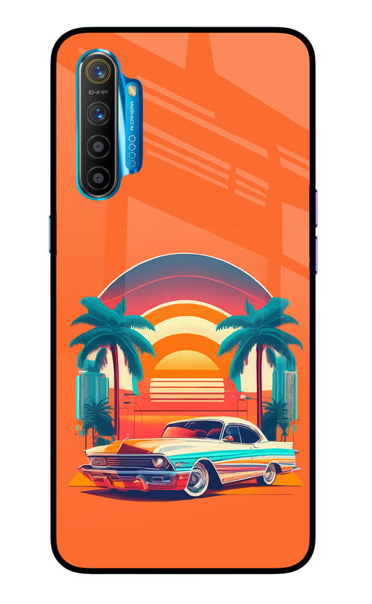 Palm Drive 80s Realme XT/X2 Glass Case