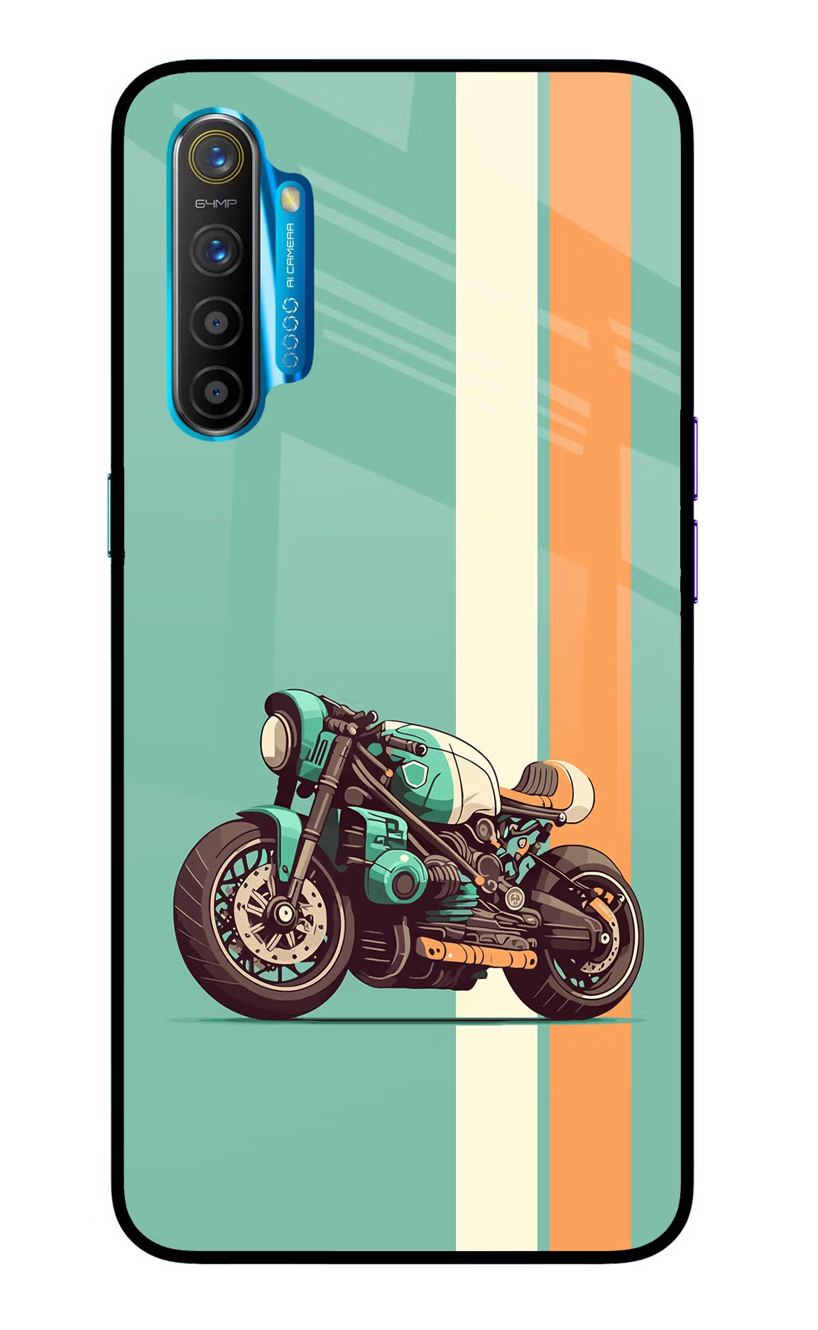 Striped Moto Drift Realme XT/X2 Glass Case