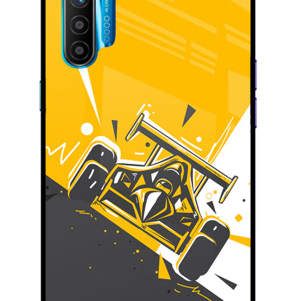 Track King Realme XT/X2 Glass Case Back Cover by Casekaro